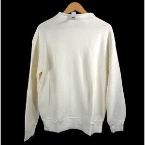 J.Crew Heritage terry Rollneck‎ sweatshirt Cream preppy fisherman sz S